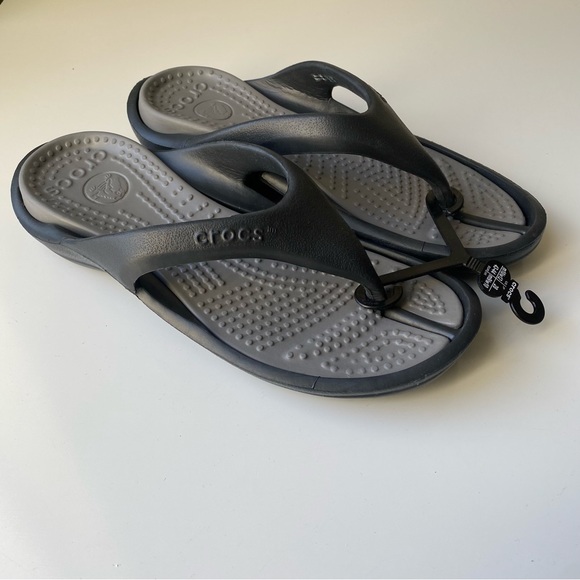CROCS Shoes Crocs Athens Mens Black Flip Flop Sandals Mens Size